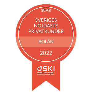 Badge från svenskt kvalitetsindex för sveriges nöjdaste privatkunder år 2022